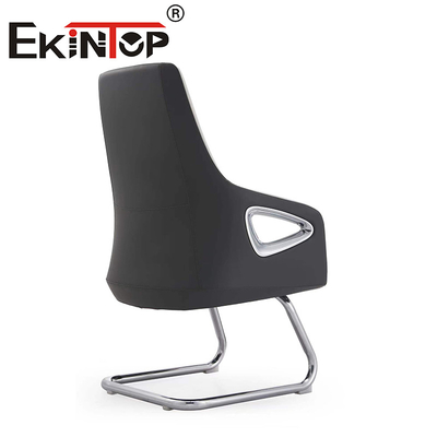 Kursi Kantor Ergonomis Pu Punggung Tengah Modern OEM Menghasilkan Kursi Klub Kulit Eksekutif