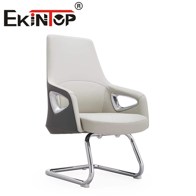 Kursi Kantor Ergonomis Pu Punggung Tengah Modern OEM Menghasilkan Kursi Klub Kulit Eksekutif