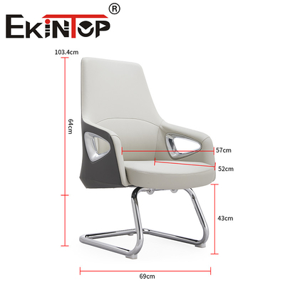 Desain Modern Kulit Pu Kursi Eksekutif Kantor Putih Kursi Klub Kulit