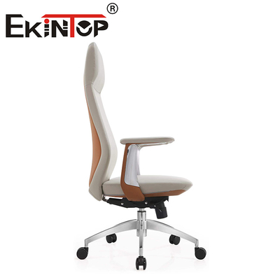 Custom Modern Kulit Eksekutif Ergonomis Kantor Kursi Kulit Klub Kursi