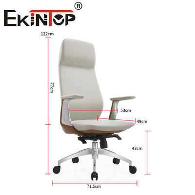 Custom Modern Kulit Eksekutif Ergonomis Kantor Kursi Kulit Klub Kursi