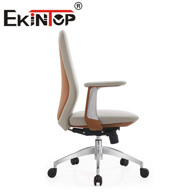 Kursi Kantor Eksekutif Desain Modern Kulit Ergonomis Kulit Kursi Klub
