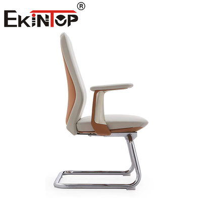 Furnitur Kantor Custom Ergonomis Kantor Kursi Komputer PU Armrest Kursi Klub Kulit
