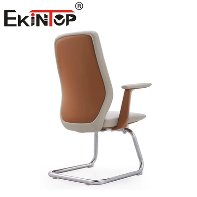 Furnitur Kantor Custom Ergonomis Kantor Kursi Komputer PU Armrest Kursi Klub Kulit