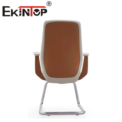 Furnitur Kantor Custom Ergonomis Kantor Kursi Komputer PU Armrest Kursi Klub Kulit