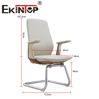 Furnitur Kantor Custom Ergonomis Kantor Kursi Komputer PU Armrest Kursi Klub Kulit
