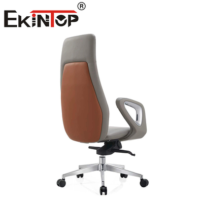 Furnitur Gaya Ergonomis Kursi Kantor Asli Kursi Klub Kulit