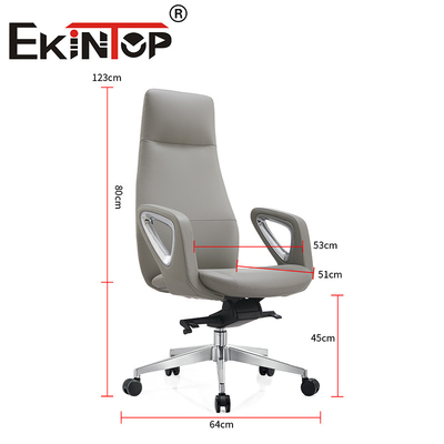 Furnitur Gaya Ergonomis Kursi Kantor Asli Kursi Klub Kulit