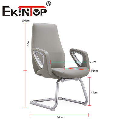 Furnitur Kantor Modern Bahan Kulit Sintetis Kursi Klub Kulit