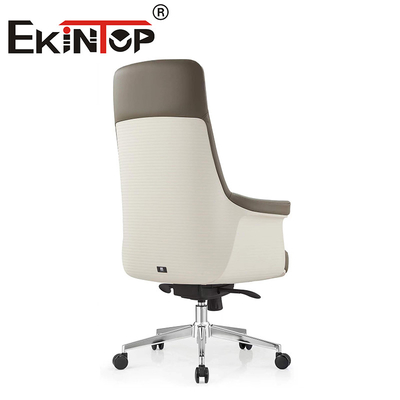 Kursi Kantor Eksekutif Modern Boss Ergonomis Berputar Kursi Kulit Vegan