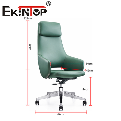 Kursi Kantor Mewah yang Bisa Disesuaikan Dengan Manajer Kursi Kulit Vegan Ergonomis