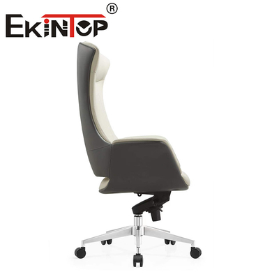 Pu Kulit Mewah Putih furnitur komputer Kulit sapi kursi kantor