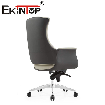 Kursi Kantor Recliner Kulit Modern Eksekutif Adjustable Kulit sapi Kursi Kantor