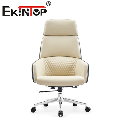 Perabot Kantor Modern Pinggang Tinggi PU Kulit Manajer Kursi Kantor