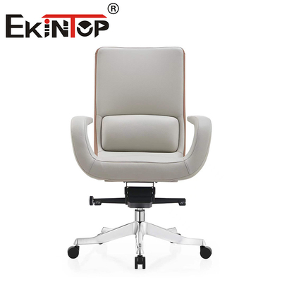 Kulit asli Kantor berputar Staf Executive Chair Kulit sapi kursi kantor