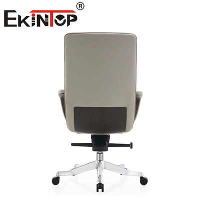 Kulit asli Kantor berputar Staf Executive Chair Kulit sapi kursi kantor