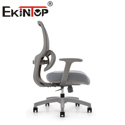 Kursi Kantor Putar Jaring Belakang Tinggi dengan Sandaran Tangan Rumah yang Dapat Disesuaikan Ergonomis Modern, Kursi Tugas Jaring