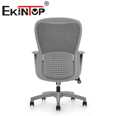 Kursi Angkat Modern Abu-abu Jaring Bernapas Nyaman Kursi Kantor Ergonomis Kursi Tugas Jaring