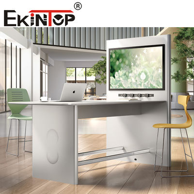 Meja Konferensi Persegi Panjang yang Dapat Diperpanjang dari Aluminium EKintop untuk Pertemuan Negosiasi Santai