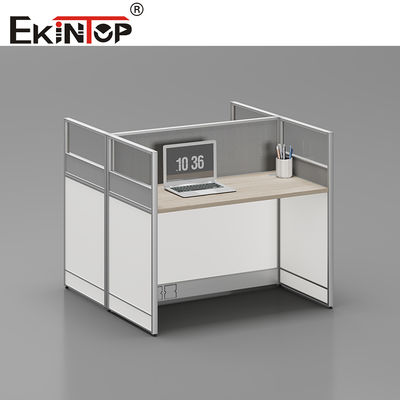 Ekintop Furnitur Kantor Modern Kustom Modular Staf Kubikel Partisi Workstation Meja