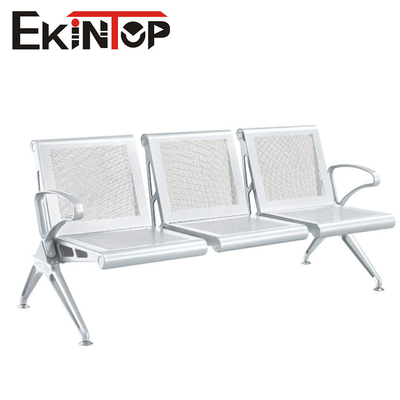 Kursi Bandara Stainless Steel Publik, Kursi Penerimaan 3 Kursi Untuk Ruang Tunggu
