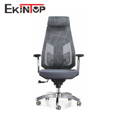 pekerjaan kantor Kursi Mesh Abu-abu Putar Ergonomis Dengan Sandaran Tangan PP