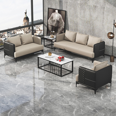Sofa Ruang Kantor Bergaya Eropa Modular Dapat Disesuaikan 1 Kursi