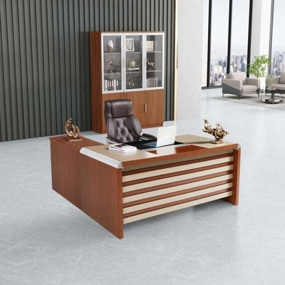Meja Kantor Eksekutif Modern MDF, Meja Kantor Kontemporer ODM OEM