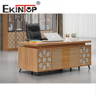 Panel Furnitur Meja Kantor Kayu Meja Satu Kursi Meja Staf Meja Kantor