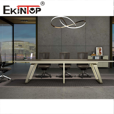 Walnut 4m 5m 10 Orang Ruang Rapat Meja Konferensi Kantor Rapat