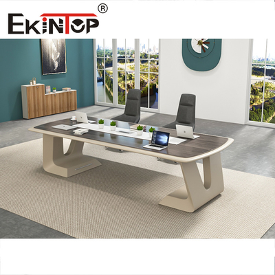 Meja Rapat Kantor Custom Warna Walnut/Jati Tahan Air