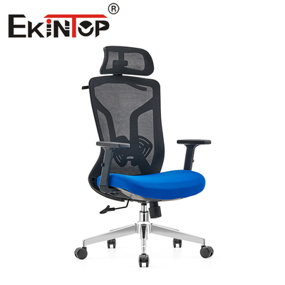 Kain Mesh Kursi Putar Kantor Ergonomis Modern Kursi Bergulir