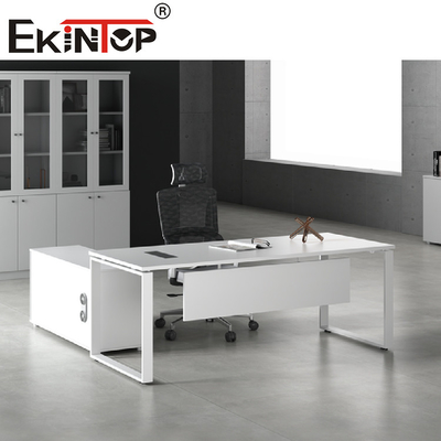 Meja Perabot Kantor Mewah Kayu Modern L Berbentuk Meja Kantor Eksekutif