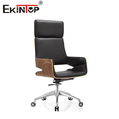 Kursi Kulit PU Hitam Dengan Tangan Polypropylene Tetap 5 Tahun Garansi