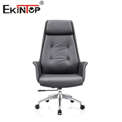 Mesin Kupu-kupu Kursi Kantor Kulit Tinggi Dengan Tangan Untuk Bekerja