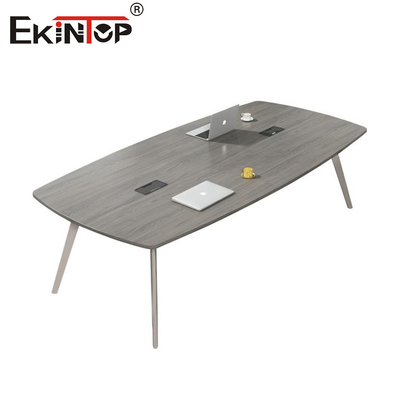 Pabrik Gaya Modern Bahan Kayu Meja Konferensi Perabot Kantor