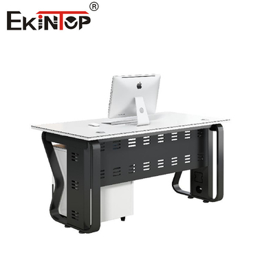 Furnitur kantor gaya minimalis Furnitur kantor resepsi Meja putih