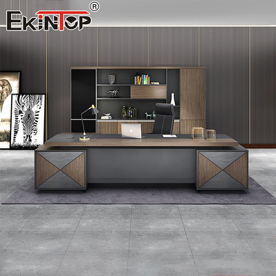 Meja Kantor Kayu Modern Meja Kerja Meja Besar Dengan Laci