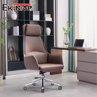 Kursi Kantor Kulit Custom Furniture Ergonomic Drafting Chair