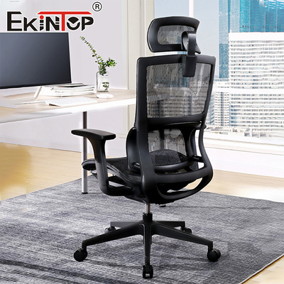 Penjualan Langsung Pabrik Kursi Eksekutif Mesh Sandaran Kepala Modern yang Dapat Disesuaikan Kursi Kantor Jaring Penuh