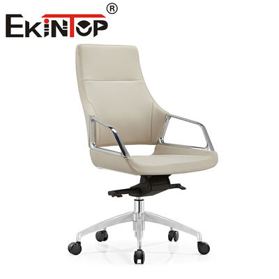 Kursi Meja Kantor Desain Modern Kulit Eksekutif Set Kursi Kulit Vegan Ergonomis