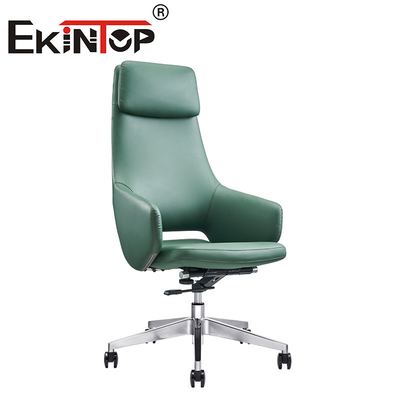 Kursi Kantor Mewah yang Bisa Disesuaikan Dengan Manajer Kursi Kulit Vegan Ergonomis