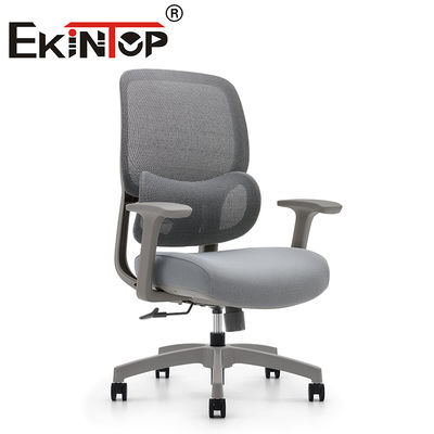 Kursi Kantor Putar Jaring Belakang Tinggi dengan Sandaran Tangan Rumah yang Dapat Disesuaikan Ergonomis Modern, Kursi Tugas Jaring